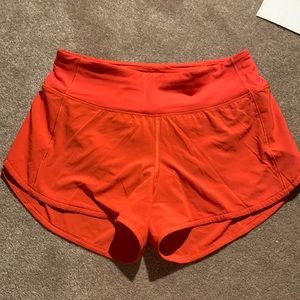 Lulu red shorts